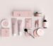 pink and black makeup brush set