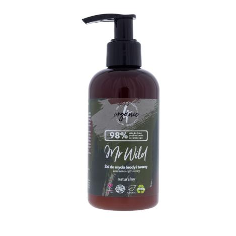 get_image 4ORGANIC_Mr Wild Żel do mycia brody i twarzy Korzenno-Cytrusowy 200ml - obrazek 1