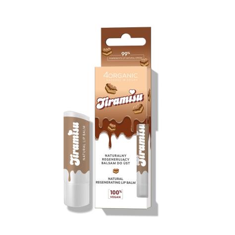 get_image 4ORGANIC_Natural Lip Balm naturalny regenerujący balsam do ust Tiramisu 5g - obrazek 1