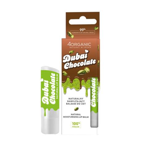 get_image 4ORGANIC_Naturalny nawilżający balsam do ust Dubajska Czekolada 5g - obrazek 1