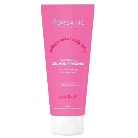 get_image 4ORGANIC_Naturalny żel pod prysznic Pink Fruits 200ml - obrazek 1
