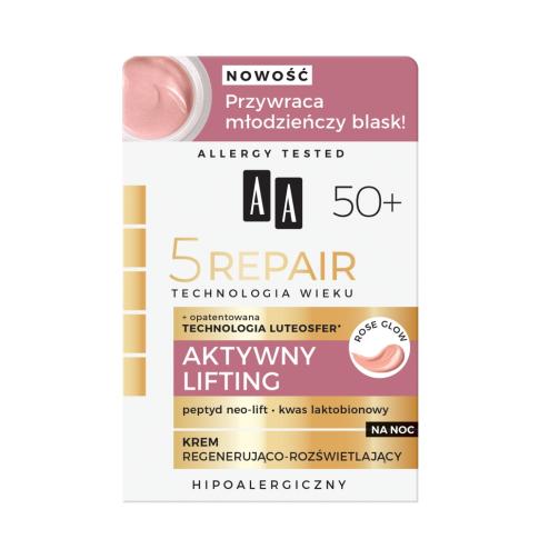 get_image AA_5 Repair Technologia Wieku aktywny lifting krem regenerująco-rozświetlający na noc 50+ 50ml - obrazek 1