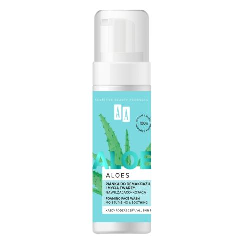 get_image AA_Aloes 100% Aloe Vera Extract pianka do demakijażu i mycia twarzy 150ml - obrazek 1