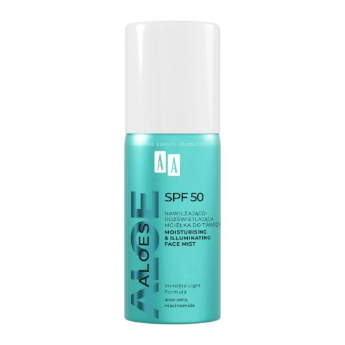 get_image AA_Aloes Nawilżająco-rozświetlająca mgiełka do twarzy SPF50 100ml - obrazek 1